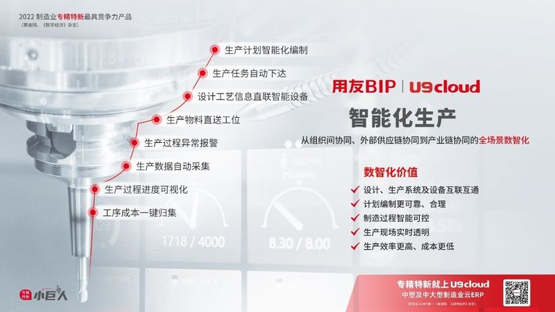 賦能“中國(guó)智造”，用友U9 cloud智能工廠建設(shè)